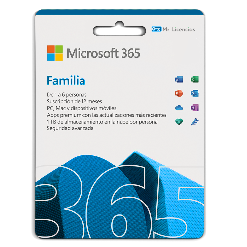 Office 365 Familia (1 Año 6 Usuarios)