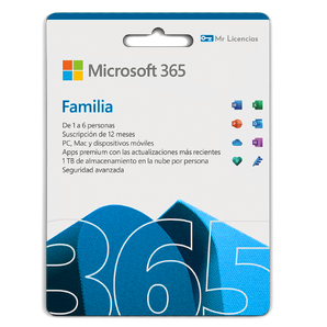 Office 365 Familia (1 Año 6 Usuarios) VPN